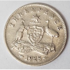 AUSTRALIA 1923 . THREEPENCE AUSTRALIA 1923 . THREEPENCE